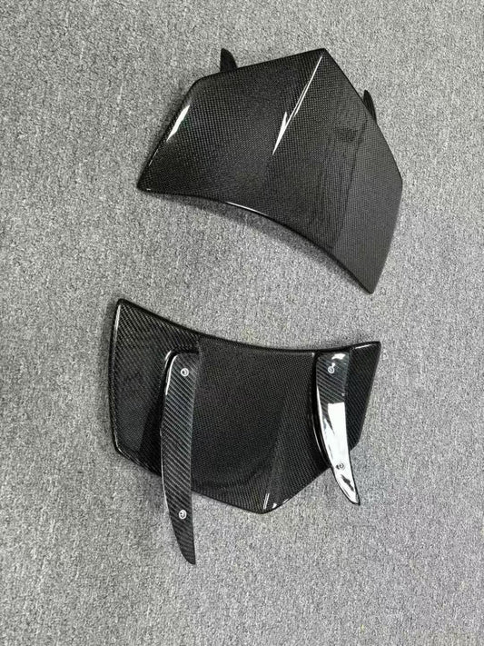 2x2 Twill Carbon Fiber Rear Canard Flaps - McLaren 720S