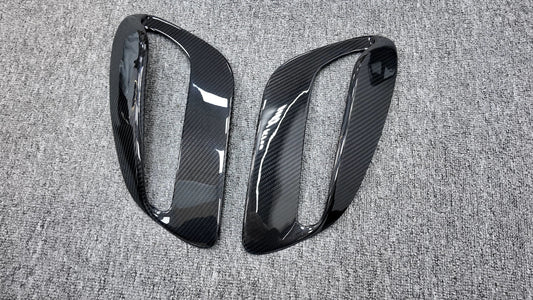 Dry Carbon Fiber TC Style Side Air Intake Covers - Porsche 911 992 Turbo S 2021-2024