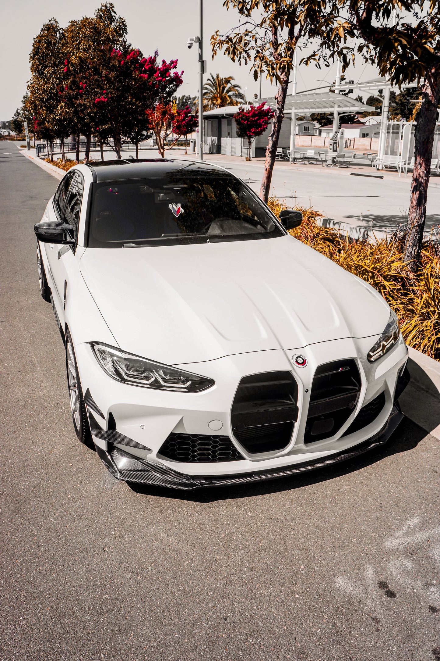 V Style Carbon Fiber Front Lip - BMW G80 M3 & G82 / G83 M4