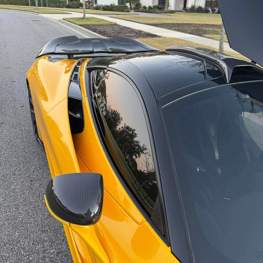Dry Carbon Fiber Side Mirror Cover Caps - McLaren 540C / 570S / 650S / 675LT / 720S / GT