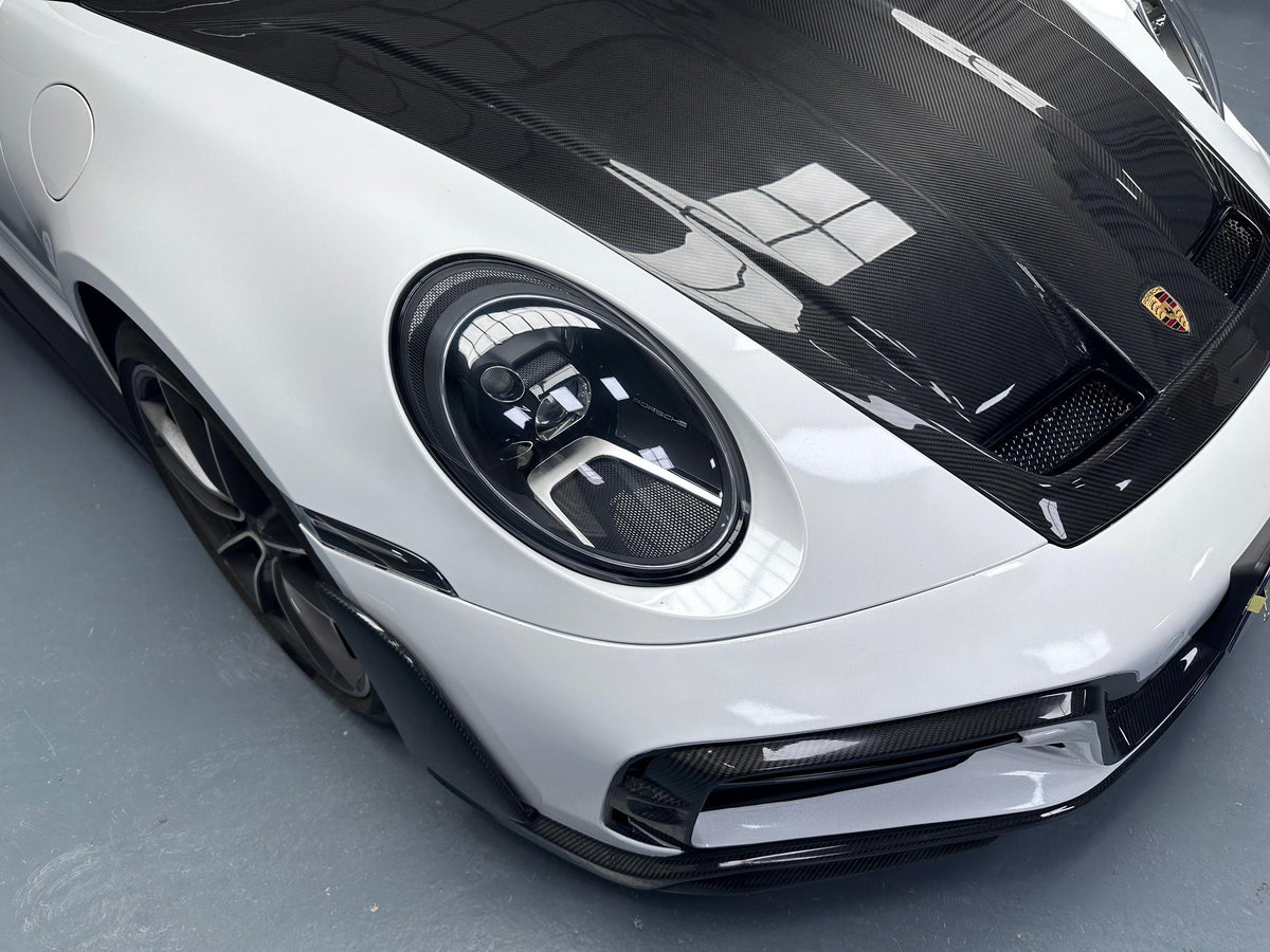 Prepreg Carbon Fiber TEC Style Front Hood Bonnet - Porsche 911 992 Carrera 2020-2024