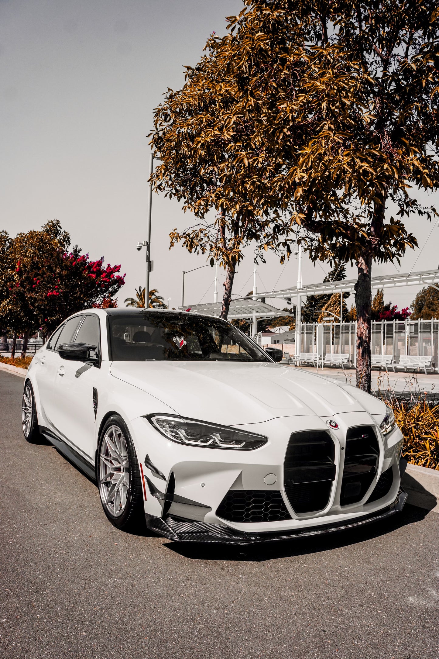 V Style Carbon Fiber Front Lip - BMW G80 M3 & G82 / G83 M4