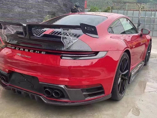 Prepreg Carbon Fiber Techart Style Aerodynamic Body Kit - Porsche 911 992 Carrera