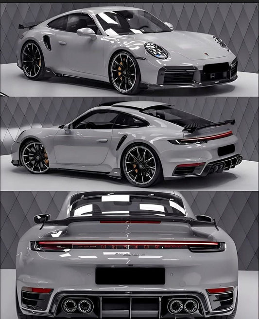 Prepreg Carbon Fiber Top Wing V2 - Porsche 911 992 Turbo S