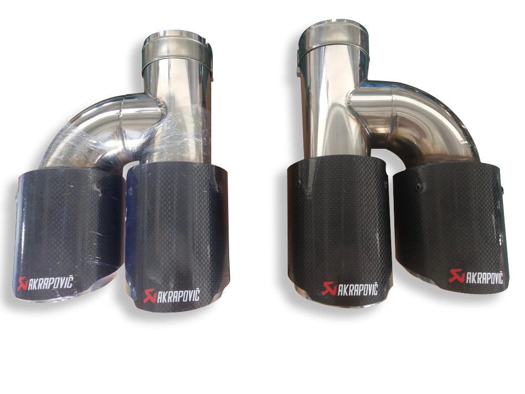 AK Style Carbon Fiber "h" Exhaust Tip