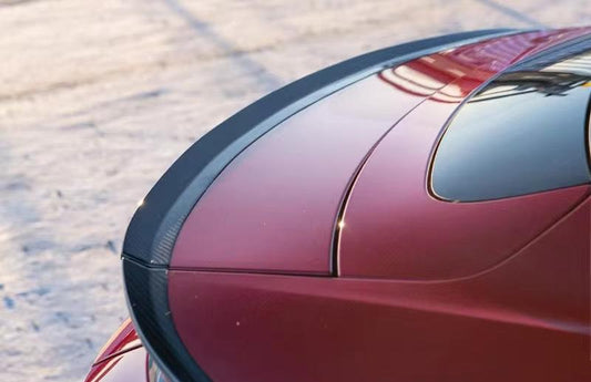 Carbon Fiber 3-Piece Rear Spoiler - Porsche Taycan 2019-2023