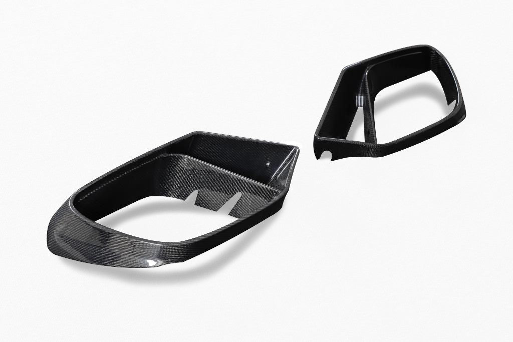 Brabus Style Carbon Fiber Fog Lamp Covers - Mercedes Benz X290 GT43 / GT50 / GT53 / GT63 AMG