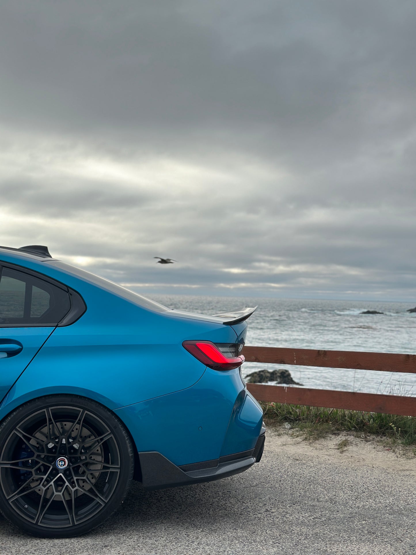 PSM Style High Kick Carbon Fiber Trunk Spoiler - BMW G80 M3 & G20 3 Series