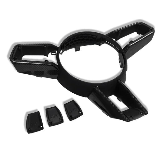 Carbon Fiber Steering Wheel Trim - Porsche 911 992 Carrera