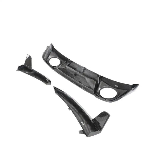 Prepreg Carbon Fiber Rear Diffuser with Side Canards - Porsche 911 992 Turbo S Coupe 2019-2021