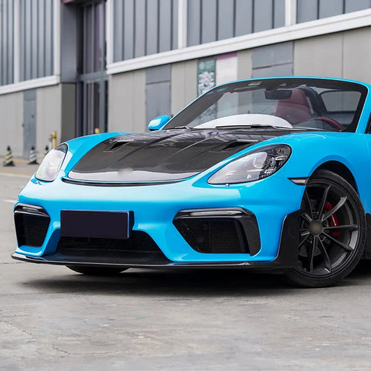 Carbon Fiber Front Bumper Splitter Lip - Porsche 718 Cayman GT4 RS 2022+