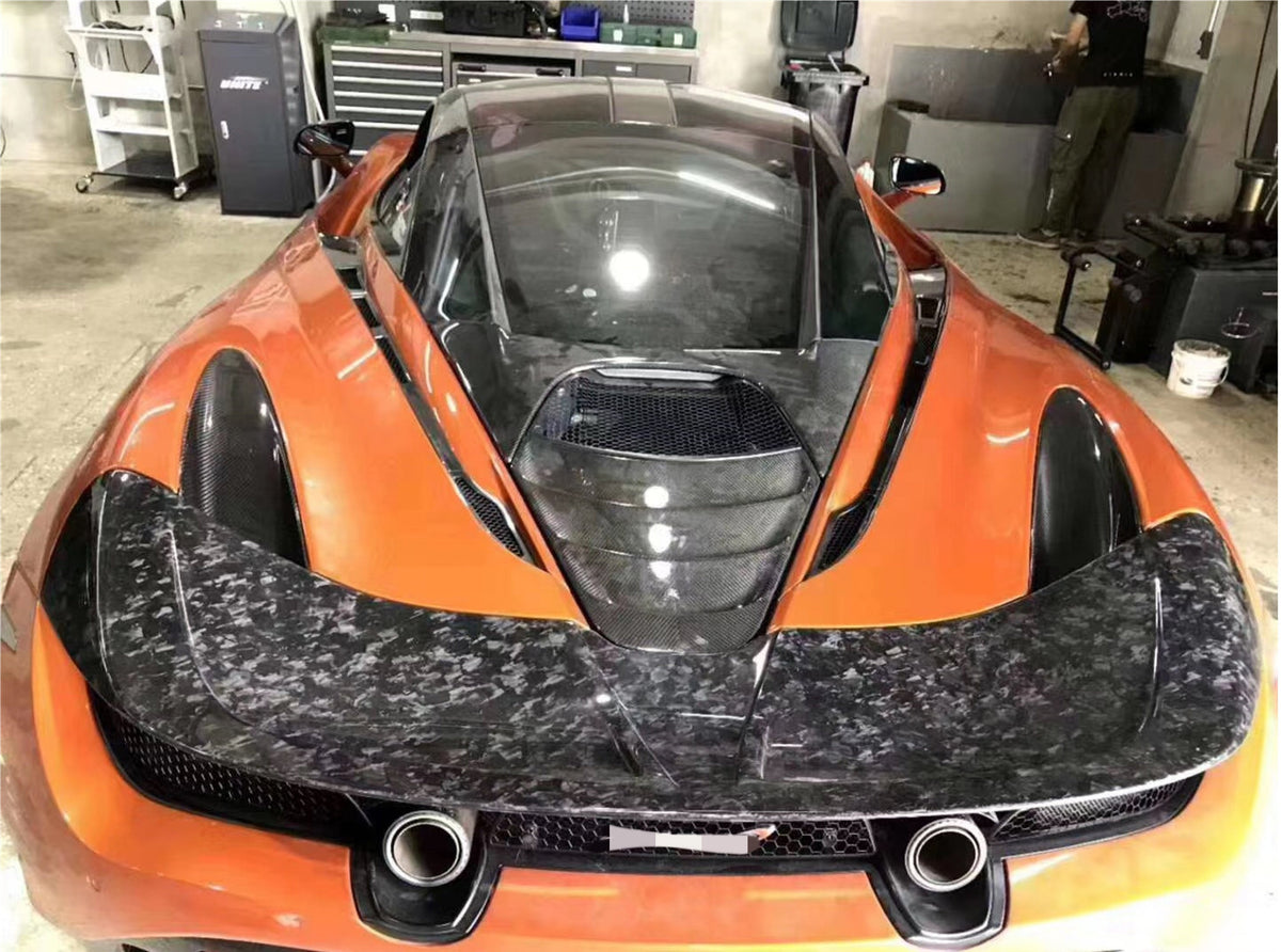 N Style Prepreg Carbon Fiber Rear Vented Spoiler Wing - McLaren 720S