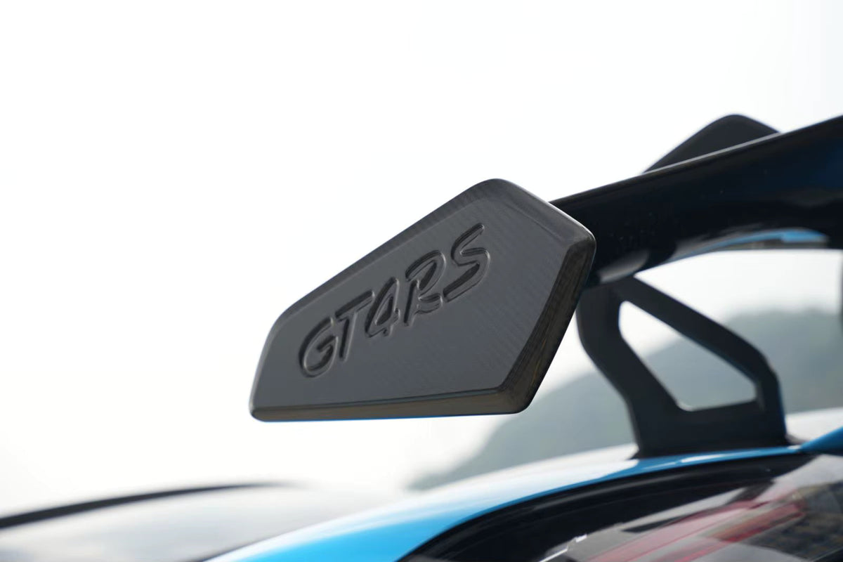 GT4 RS Style Carbon Fiber Rear Spoiler Wing - Porsche Boxster Cayman 981 / 987