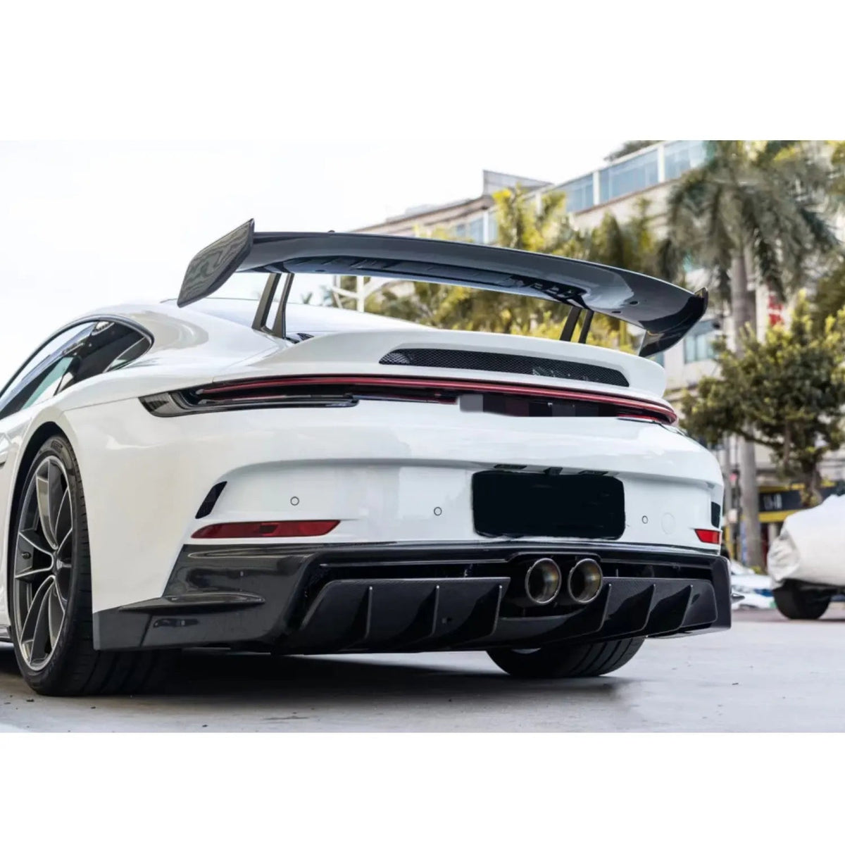 Dry Carbon Fiber GT3 Style Rear Diffuser - Porsche 911 992.1 GT3 / Carrera S 2019-2024