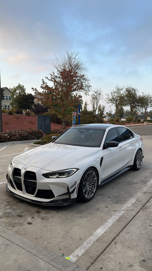 V Style Carbon Fiber Front Lip - BMW G80 M3 & G82 / G83 M4