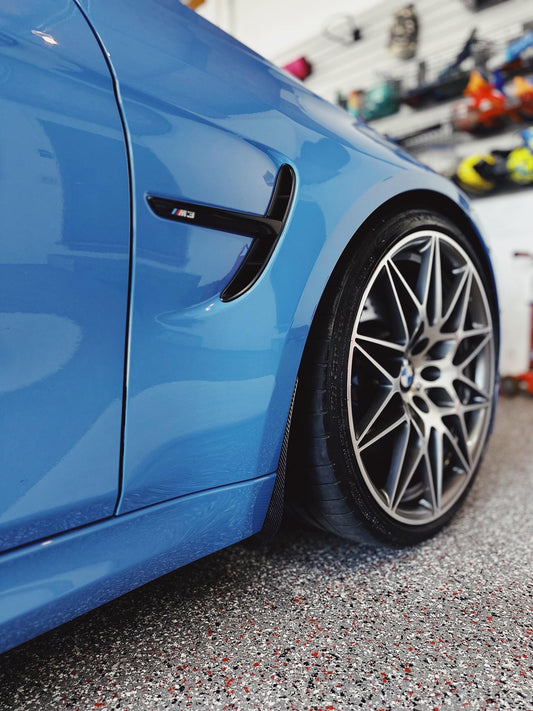 Carbon Fiber Front Splash Guards - BMW F80 M3 & F82 / F83 M4