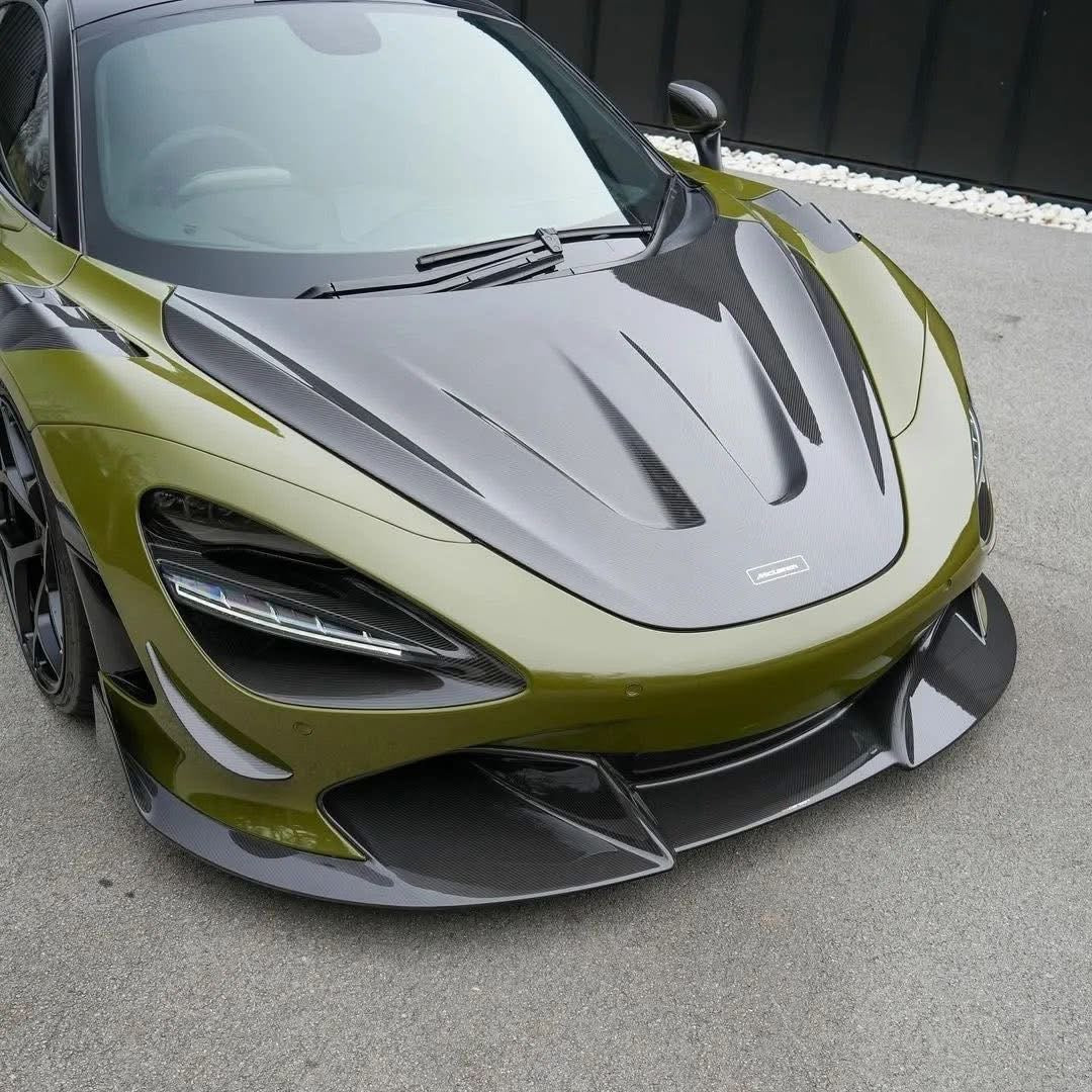 R Style Carbon Fiber Front Lip - McLaren 720S