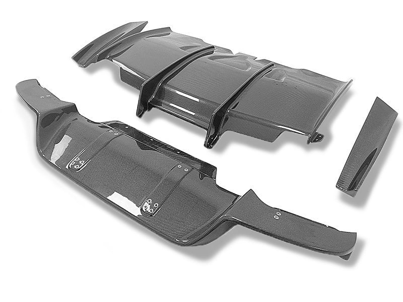 PSM Style Carbon Fiber Rear Diffuser - BMW F06 / F12 / F13 M6