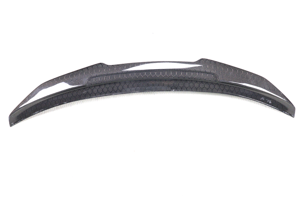 PSM Style High Kick Honeycomb Carbon Fiber Trunk Spoiler - BMW G80 M3 & G20 3 Series