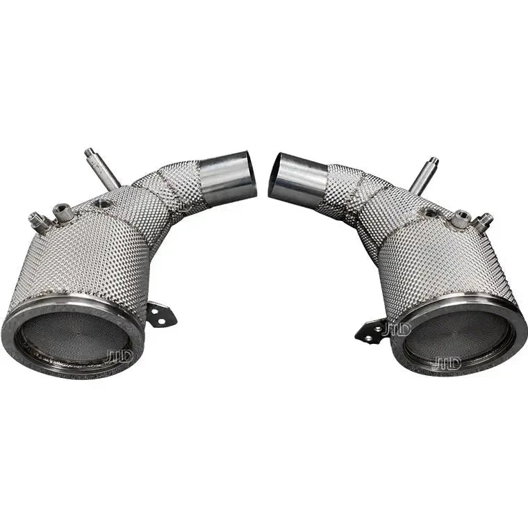 Performance SS304 Downpipes with Heat Shields - Porsche 911 992 Carrera 3.0T / Turbo S 3.8T