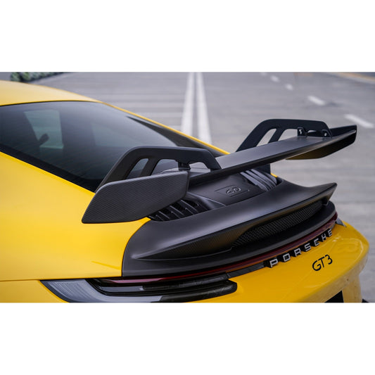 GT3 Style Carbon Fiber Rear Engine Cover Lid - Porsche 911 992 2020+