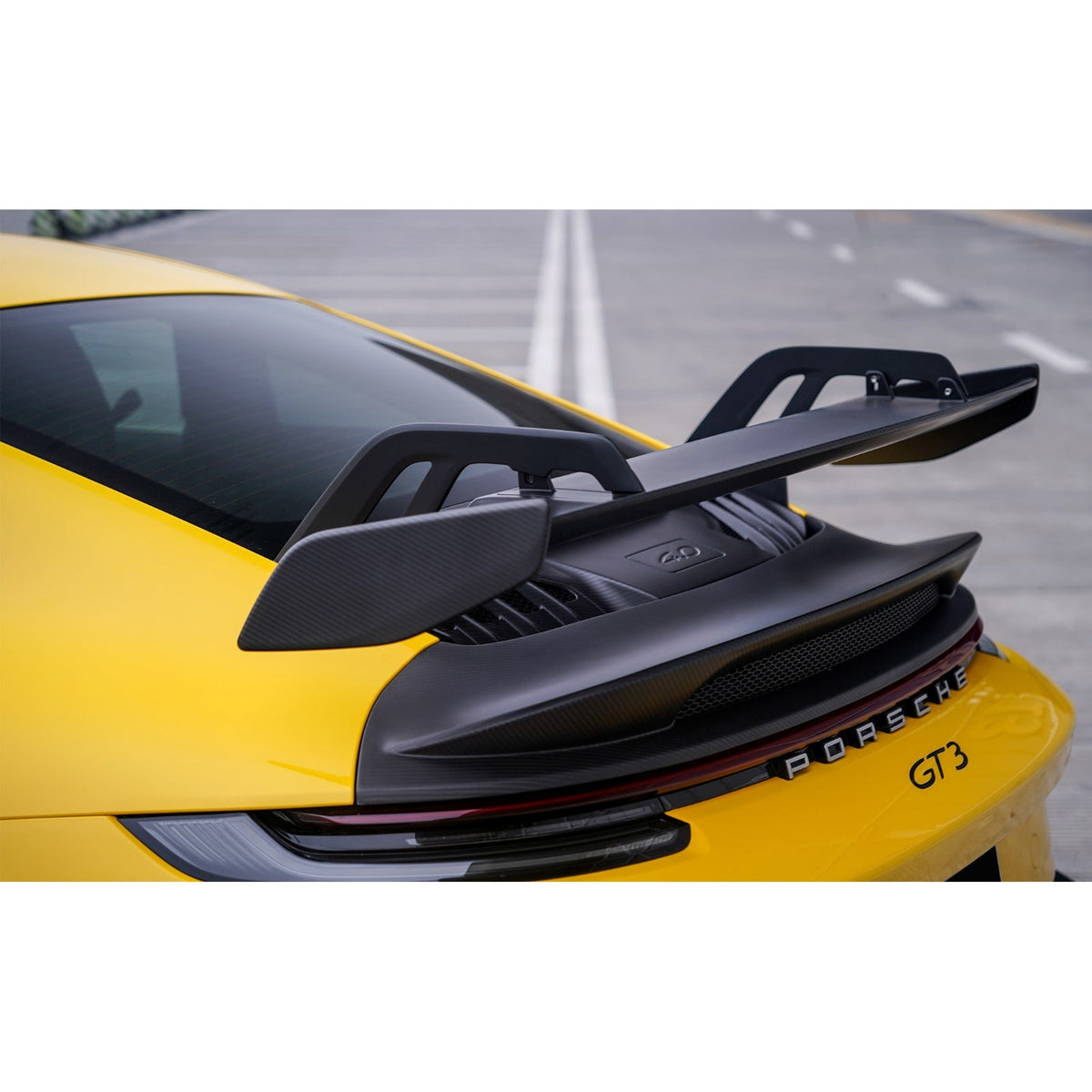 GT3 Style Carbon Fiber Rear Engine Cover Lid - Porsche 911 992 2020+