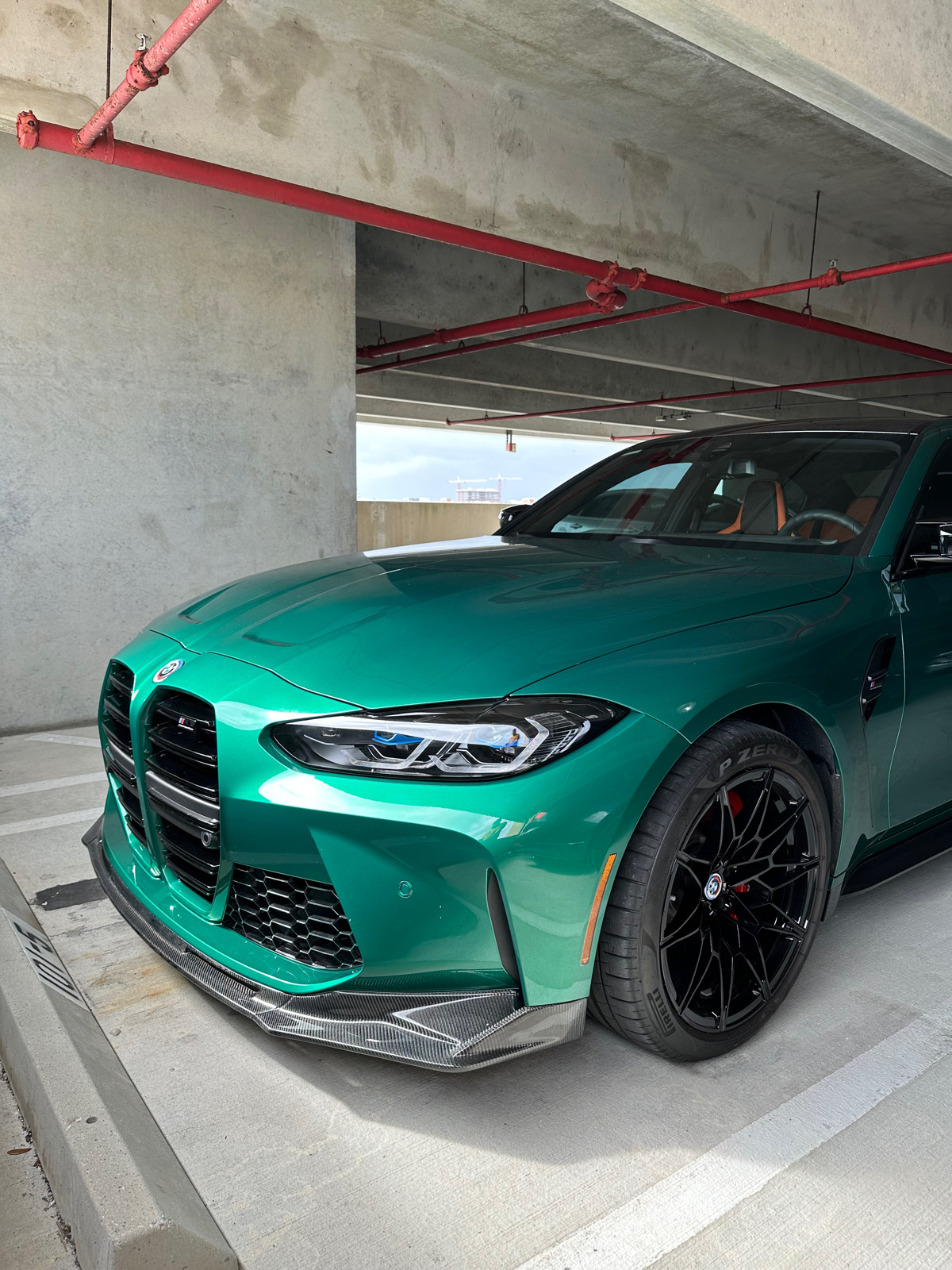 V Style Carbon Fiber Front Lip - BMW G80 M3 & G82 / G83 M4