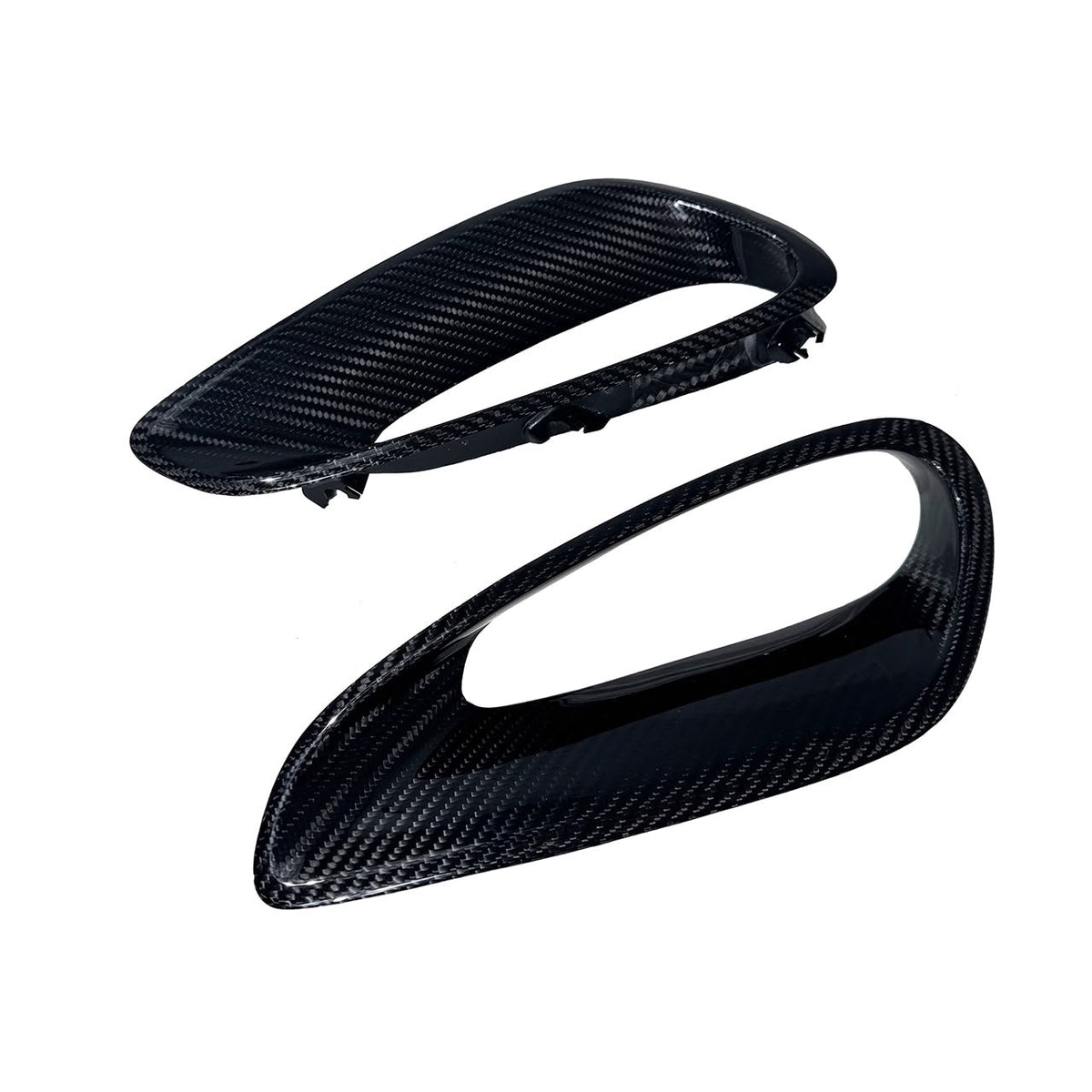 Prepreg Carbon Fiber Side Air Intake Vent Trim Replacements - Porsche 911 992 Turbo / Turbo S 2021-2024