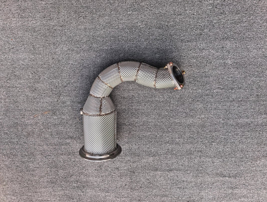 Performance High-Flow Catless/Catted Downpipe w/ Heat Shield - Porsche Cayenne 9Y0 3.0T V6 2019+