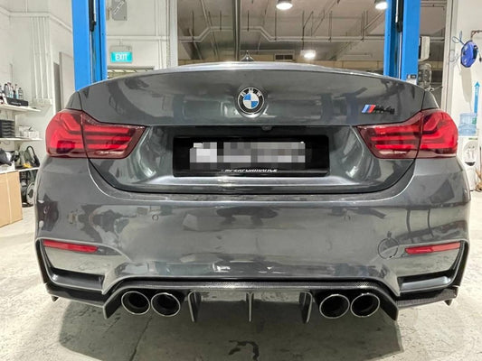 V Style Carbon Fiber Rear Diffuser - BMW F80 M3 & F82 / F83 M4