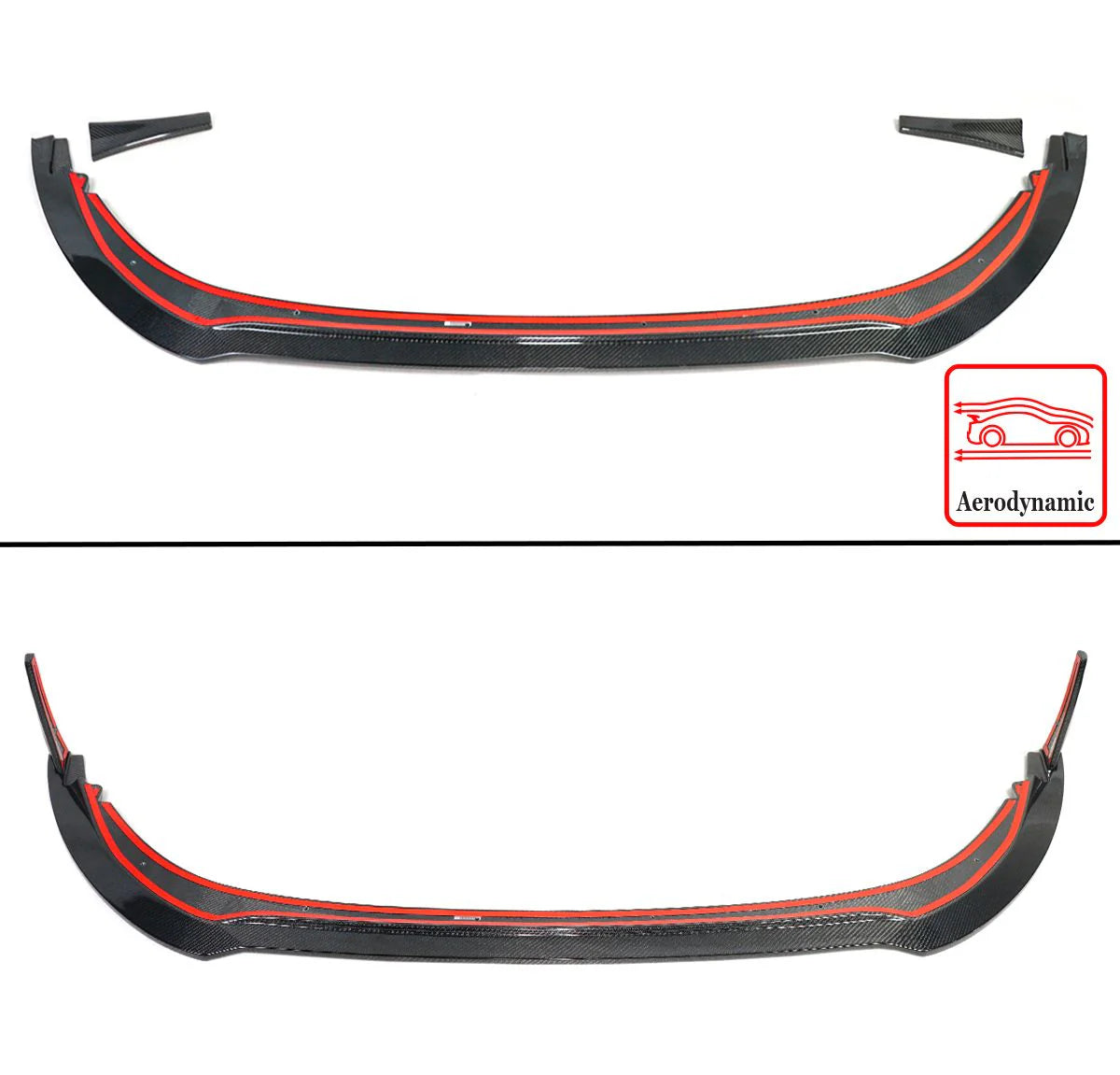 M Style Carbon Fiber Front Lip Splitter - Toyota GR86