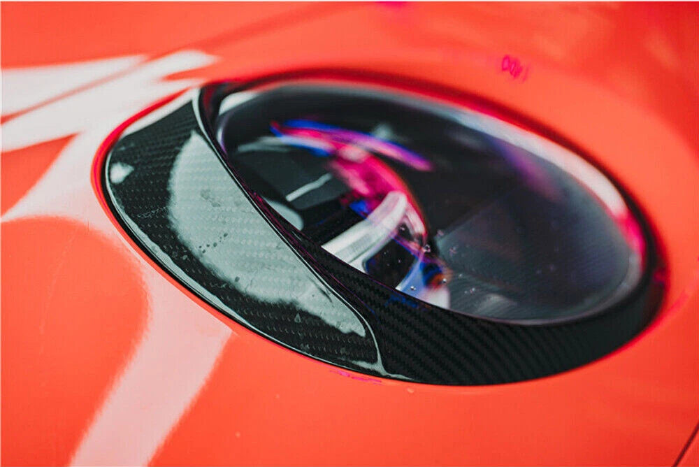 Carbon Fiber Headlight Surround Covers - Porsche 911 992 2019-2022