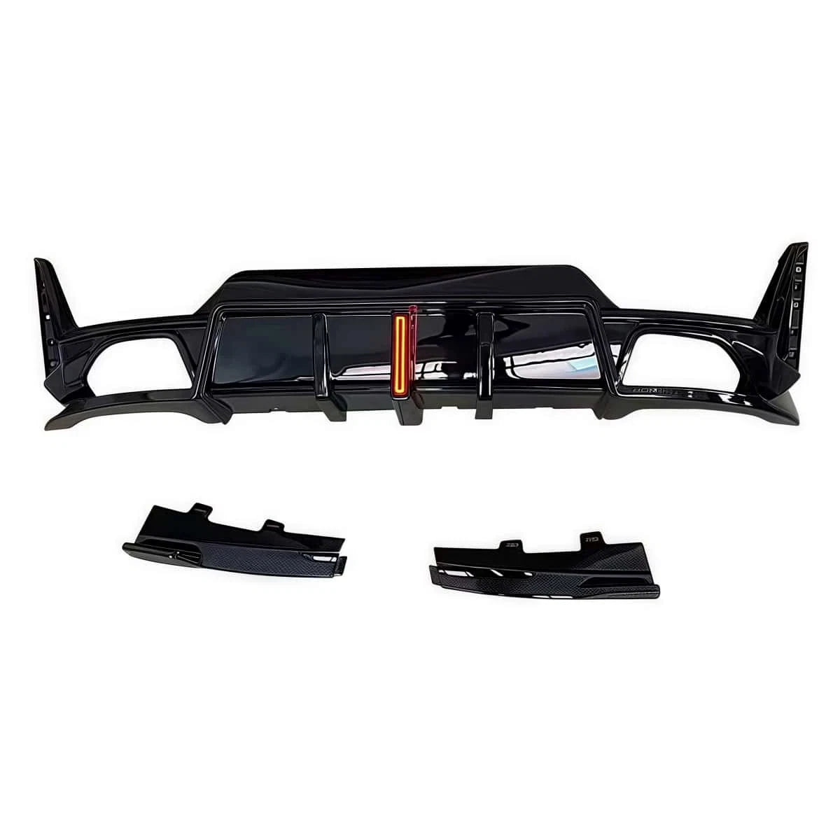 BMW M Sport G20 LCI Gloss Black Rear Diffuser w/ LED