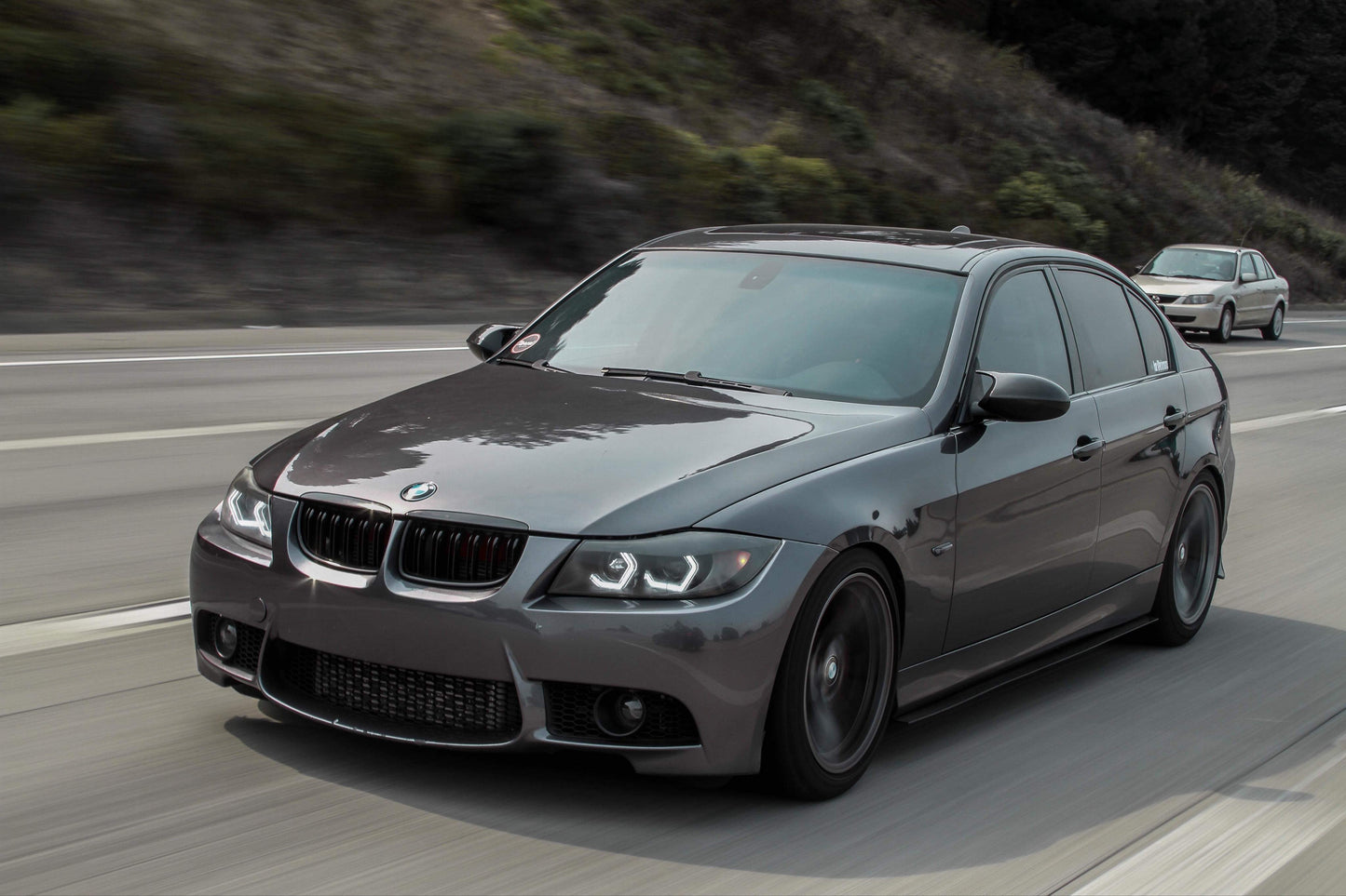 Front Bumper Kindey Grille Double Slat For 3 Series E90