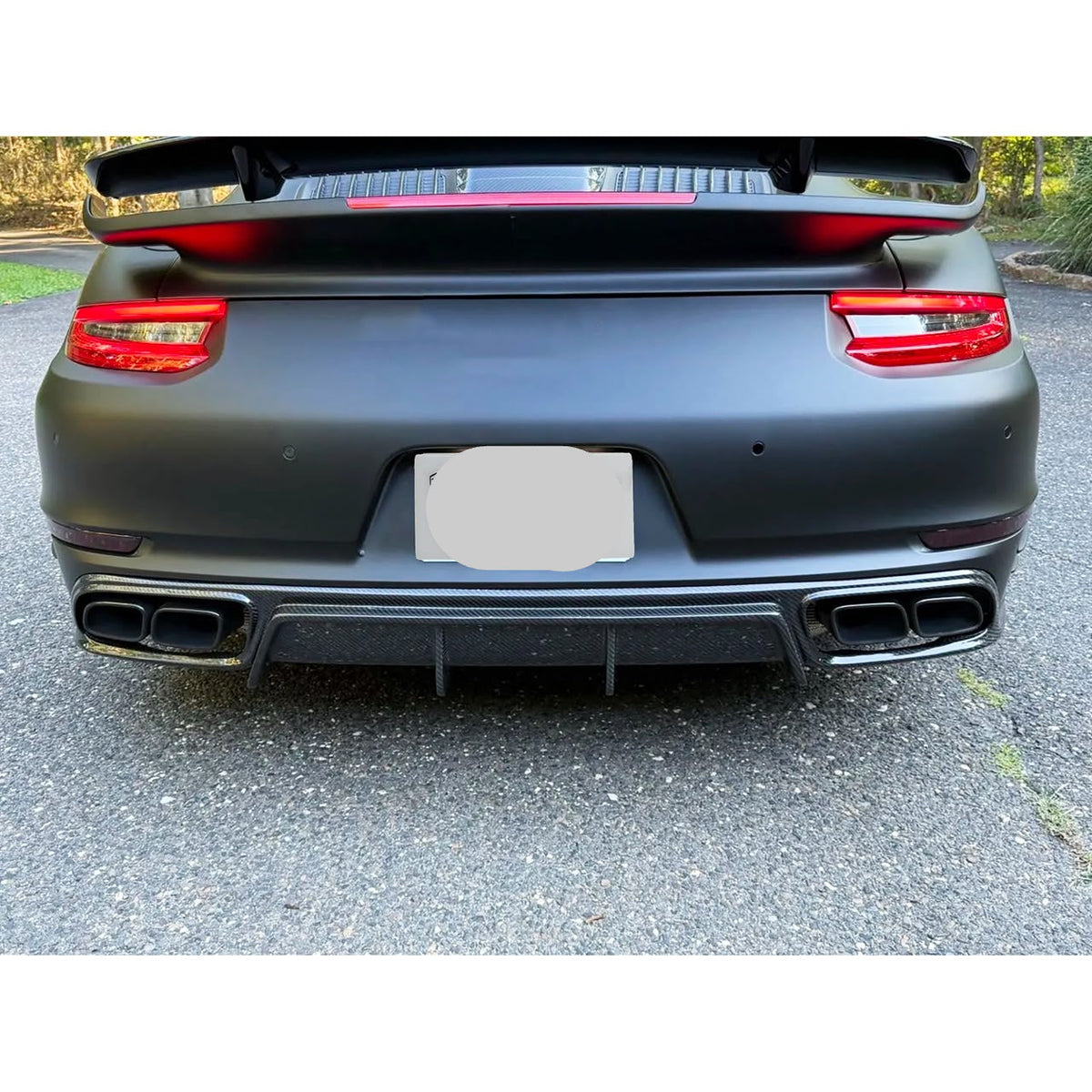 Carbon Fiber TC Style Rear Diffuser - Porsche 911 991.2 Turbo / Turbo S 2016-2019