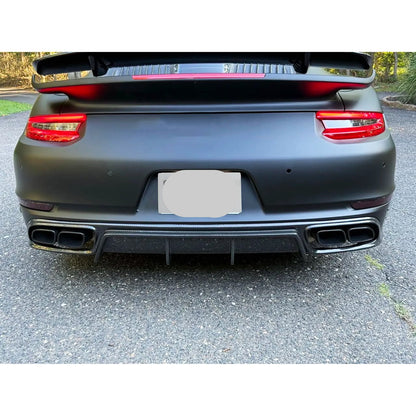 Carbon Fiber TC Style Rear Diffuser - Porsche 911 991.2 Turbo / Turbo S 2016-2019