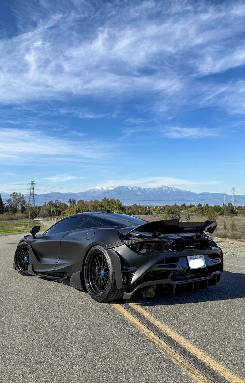 TCI Dry Carbon Fiber Rear Replacement Bumper with Diffuser - McLaren 720S