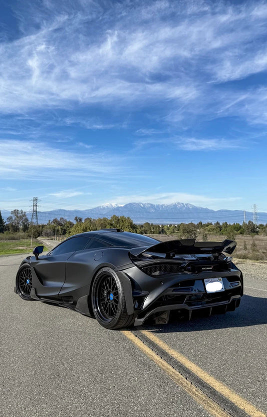 TCI Dry Carbon Fiber Rear Replacement Bumper with Diffuser - McLaren 720S