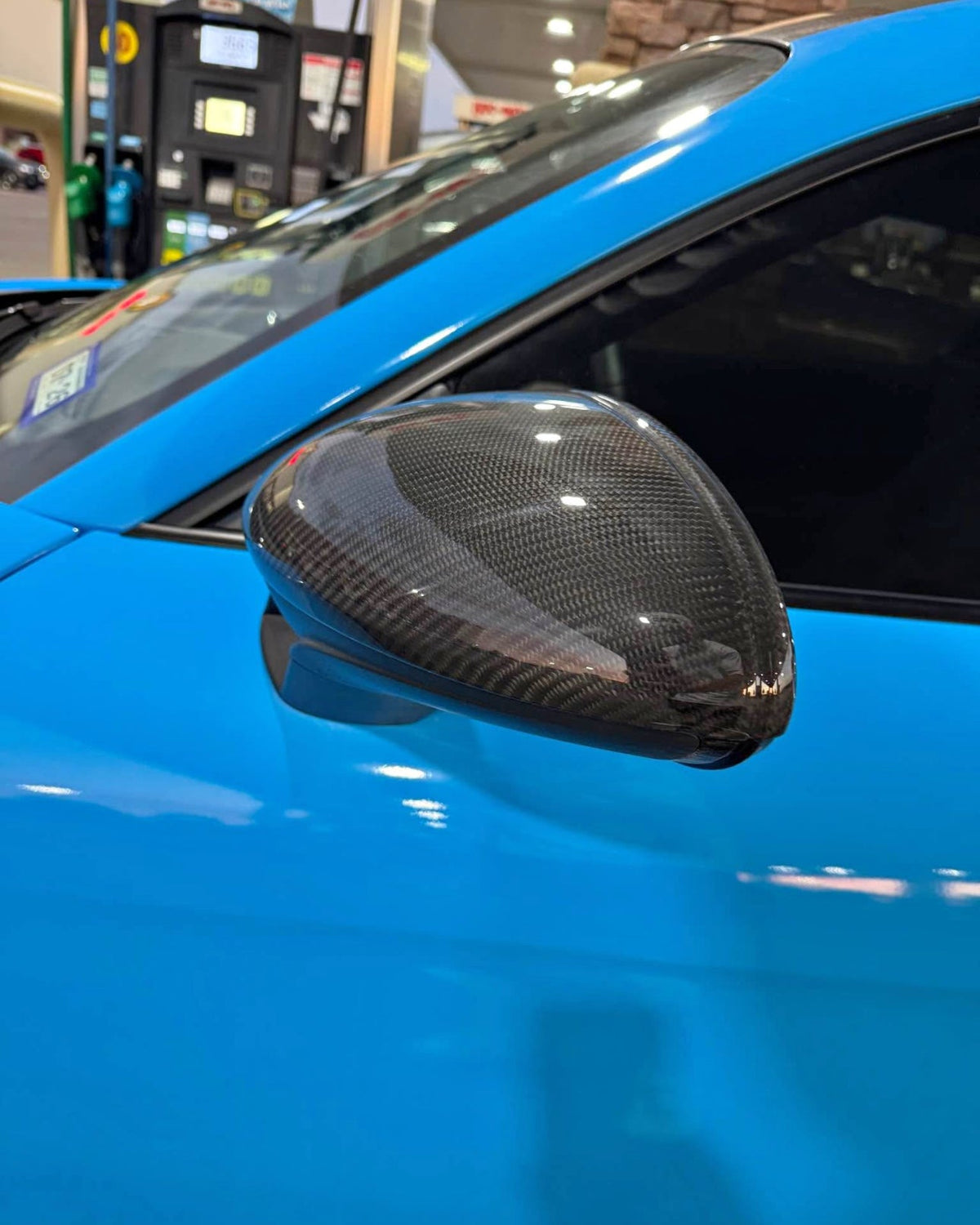 Dry Carbon Fiber Mirror Caps - Porsche 718 Cayman / Boxster 2016-2025
