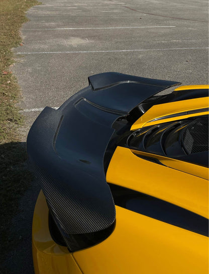 MD Style Dry Carbon Fiber Rear Spoiler Wing - McLaren 720S