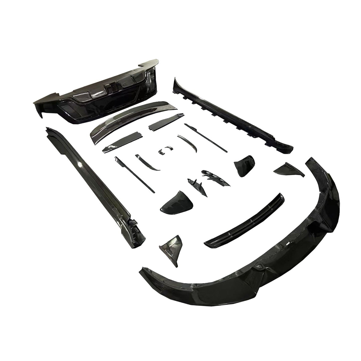 Carbon Fiber MS Style Aerodynamic Body Kit - Porsche Taycan J1 2018-2023