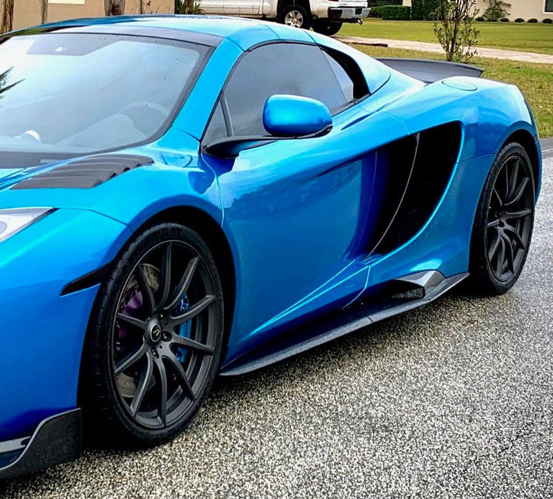 675LT Style Carbon Fiber Side Skirts - McLaren 650S / MP4-12C
