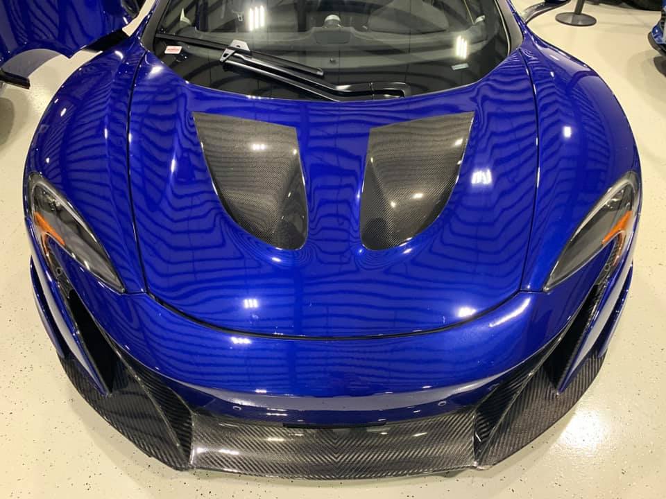 P1 Style Carbon Fiber Front Hood Bonnet - McLaren 650S