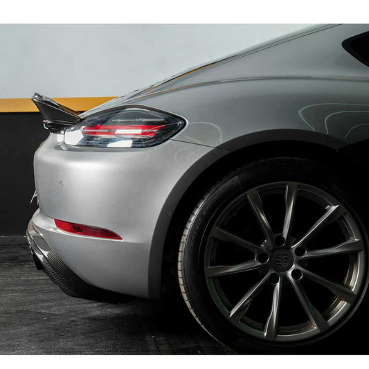 Carbon Fiber RS Style Rear Spoiler with Base - Porsche 718 Cayman S GTS 2017-2023