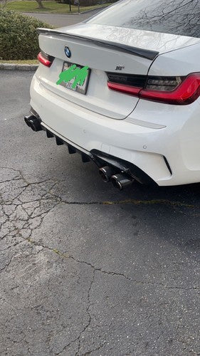 MP Style Carbon Fiber Trunk Spoiler – BMW G80 M3 & G20 3 Series (2019+)