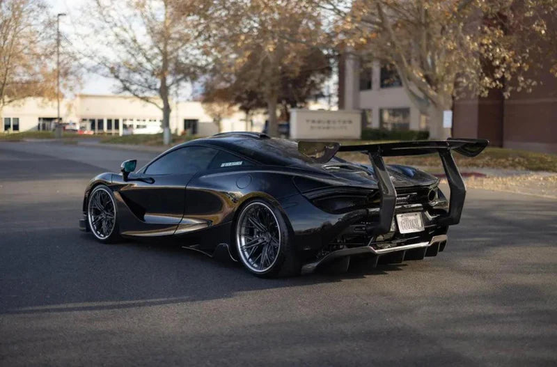 Prepreg Carbon Fiber Chassis Mount Vented Rear Wing - McLaren 720S / 765LT