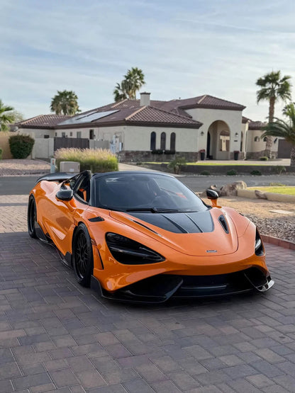 R Style Dry Carbon Fiber Hood Bonnet - McLaren 720S