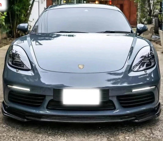 Carbon Fiber Front Lip - Porsche 718 Cayman / Boxster 2016-2023