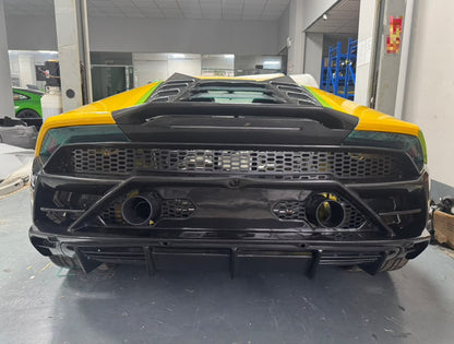 Carbon Fiber Evo Style Front and Rear Bumper Conversion kit - Lamborghini Huracan