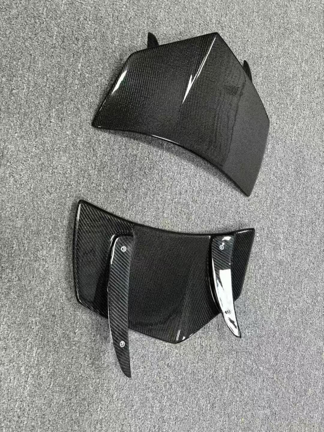 2x2 Twill Carbon Fiber Rear Canard Flaps - McLaren 720S